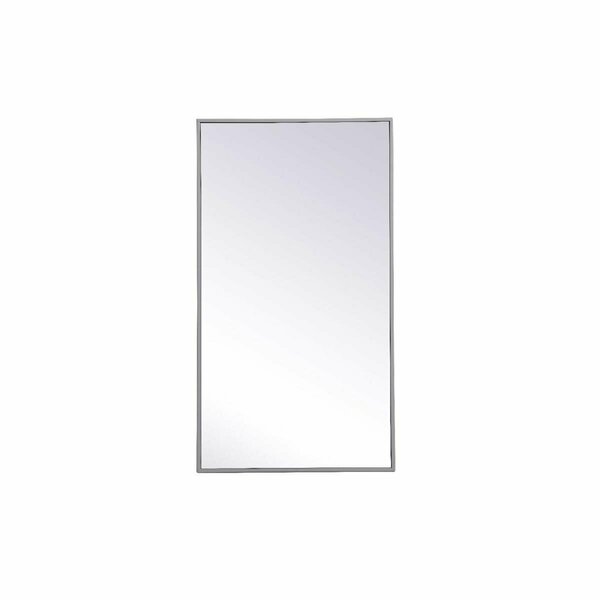 Blueprints 20 x 36 in. Metal Frame Rectangle Mirror Blue BL2955615